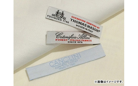 欧州系高級インポート生地オーダーワイシャツお仕立券（税込み価格22,000円相当の品）【花菱】