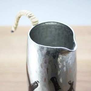 銅製　錫被 ちろり(大) 約350ml 徳利 日本酒 熱燗 冷酒 贈答品 新潟県 弥彦村_鎚起銅器 徳利 とっくり 酒器 日本酒 ギフト プレゼント 贈答_【1029630】