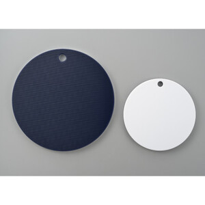 栗原はるみ【抗菌剤配合】まな板(丸)ネイビー 35cm＆24.5cmセット 新潟県 弥彦村_抗菌剤配合 まないた 丸形まな板 カッティングボード キッチン_【1101315】