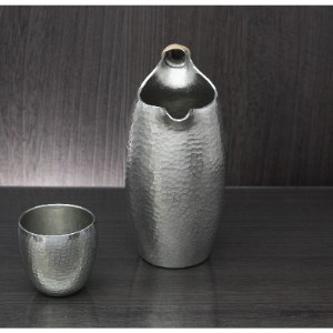 百年物語 純錫 ちろり 手作り 日本酒 贈答品 桐箱入り 新潟県 弥彦村_鎚起 熱燗 ちろり 酒器 日本酒 プレゼント ギフト 贈答_【1259333】