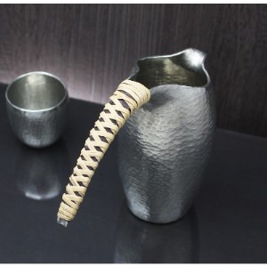 百年物語 純錫 ちろり 手作り 日本酒 贈答品 桐箱入り 新潟県 弥彦村_鎚起 熱燗 ちろり 酒器 日本酒 プレゼント ギフト 贈答_【1259333】