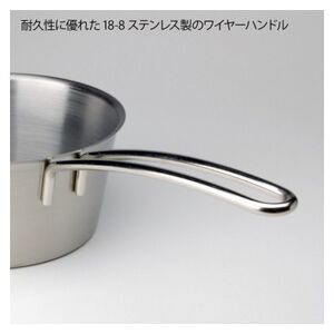 栗原はるみ IH対応 ミルクパン 15cm 注ぎやすい メモリ付き ステンレス製 新潟県 弥彦村_IH対応 軽量 ワイヤーハンドル ミルクパン 片手鍋 キッチン用品 調理器具_【1357433】