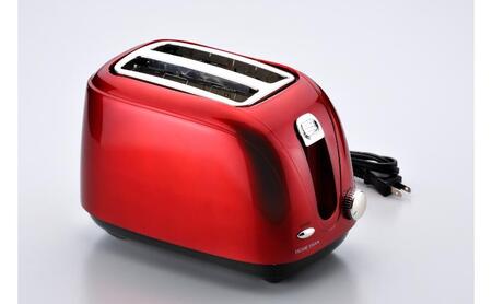ポップアップトースター(ルビーレッド) キッチン用品 調理家電 朝食 食パン 卓上