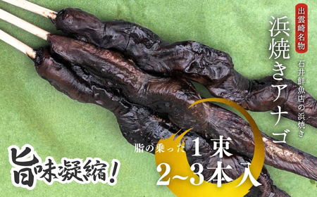 【出雲崎名物】石井鮮魚店の浜焼き 穴子 1束2～3本入 | 穴子 あなご 新潟県 出雲崎町