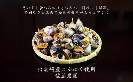 出雲崎町産 黒にんにく 330g(110g×3パック) | にんにく 新潟県 出雲崎町