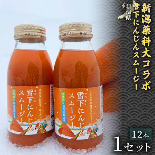 新潟薬科大コラボ 雪下にんじんスムージー 200ml（12本1箱） | 津南町 にんじん