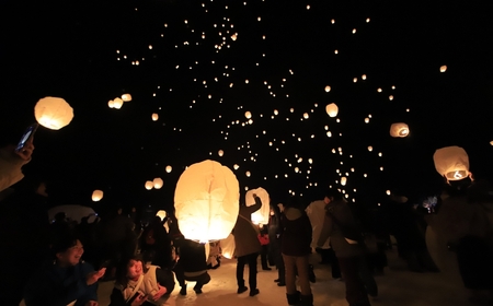 【2026年3月14日(土)開催】第50回つなん雪まつり チケット 津南小学校エリア（S）スカイランタン付駐車場券 | 新潟県 津南町