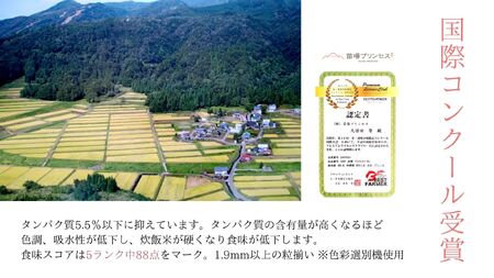 【2025年産新米】魚沼産コシヒカリ 苗場プリンセス 特別栽培米 農薬化学肥料5割減 精米(5kg)×1 |津南町 魚沼産 コシヒカリ