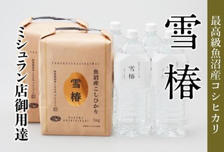 魚沼産コシヒカリ 雪椿 魚沼のおいしいお水 雪椿 （5kg×2袋・2l×4本） 特別栽培 | 魚沼 津南町