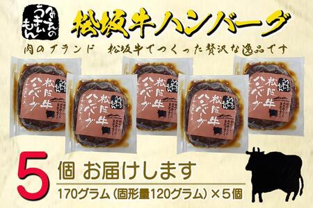 松阪牛ハンバーグ デミグラスソース 170g×5個セット