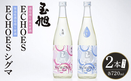 玉旭酒造 【生酒】酒母搾り原酒 玉旭　ECHOES ＆ ECHOES シグマ ２本セット（各720ml)