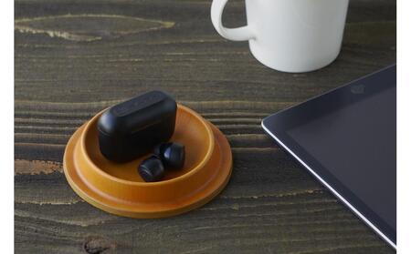 colmレザートレイ丸型Sサイズ　キャメル　立体成型で作った本革製トレー