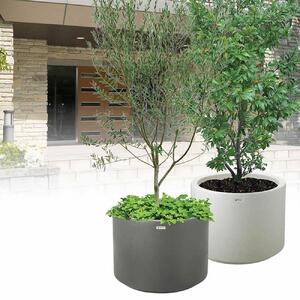 タウンプランターWS 丸60型 プレーン 【サンドグレー】