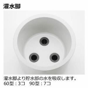 タウンプランターWS 丸60型 プレーン 【サンドグレー】