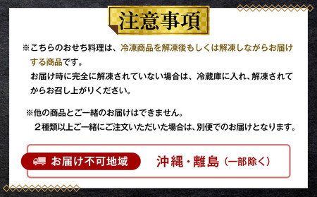 【千里山荘】おせち料理一段重