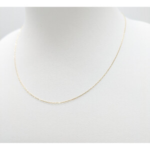 【18金イエローゴールドネックレス グリームカット長小豆0.2 40cm】 富山県 富山市 贈り物 おすすめ ギフト 人気 記念