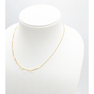 【18金イエローゴールドネックレス アンサンブルチェーン 40cm】富山県 富山市 贈り物 おすすめ ギフト 記念