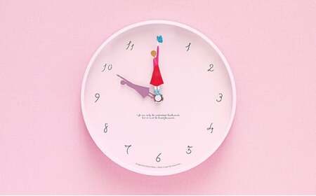 Herstory / MU23-12 B butterfly 壁掛け時計 時計 Lemnos レムノス インテリア 民芸品 工芸品 工芸 伝統技術 壁掛け  FAD-1325