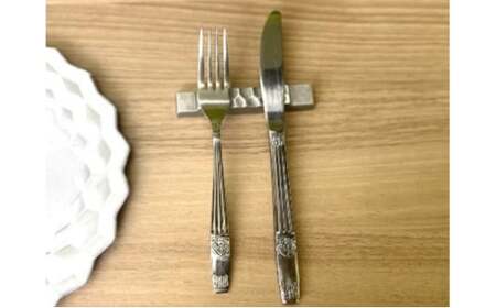 【高岡銅器】カトラリーレスト重岩　黒・銀 セット 箸置き 伝統工芸品 職人 手作り セット 富山県 高岡 FAD-1407