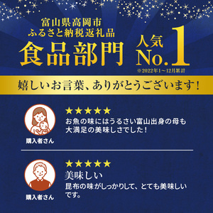 【11月～3月限定】昆布締め 富山 刺身 セット 7種 真鯛 いか 甘えび ひらめ たこ あじ ぶり 詰め合わせ 昆布じめ 富山湾 富山県 鯛  甘エビ 海鮮 魚介類 鮮魚 海産物 冷凍 小分け