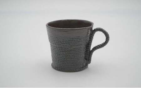 【高岡漆器】紐 マグカップ 紫・黒 シンプル おしゃれ 手作り 伝統工芸品 富山県 高岡 FAD-1421