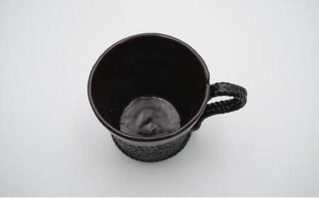 【高岡漆器】紐 マグカップ 紫・黒 シンプル おしゃれ 手作り 伝統工芸品 富山県 高岡 FAD-1421