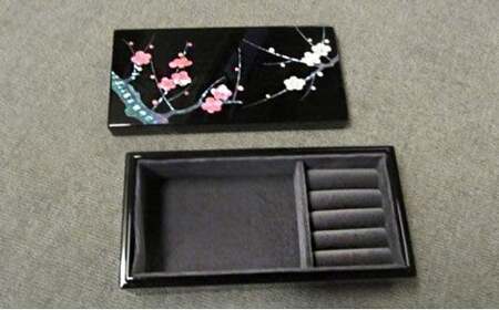 【高岡漆器】宝石箱　紅白梅　螺鈿 ジュエリーケース インテリア アクセサリー 収納 ケース 伝統工芸品 富山県 高岡 FAD-1410