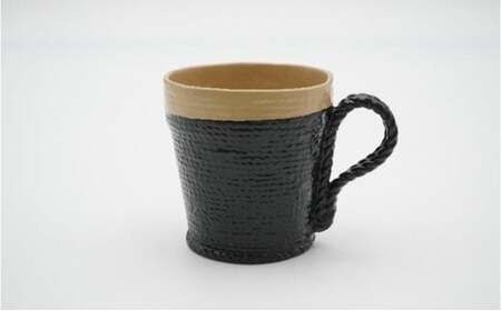 【高岡漆器】紐 マグカップ 白・黒  シンプル おしゃれ 手作り 伝統工芸品 富山県 高岡 FAD-1422