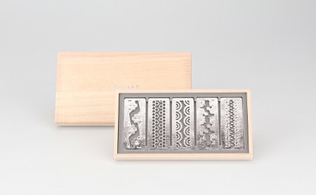 カトラリーレスト - 吉祥紋 - 5ヶ入 能作 錫 セット 箸置き はしおき