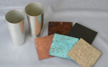 ビアカップ2個/Copper Coastert5枚 タンブラー 錫 セット 高岡銅器