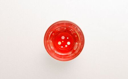 螺鈿ガラスショット（黒・朱セット） 水玉  高岡漆器 グラス 酒器 杯 盃 セット