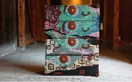 黒漆箪笥 Designed By 畦地拓海 たんす タンス 完成品 再生家具 おしゃれ アンティーク 富山県高岡市 ふるさと納税サイト ふるなび