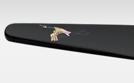 靴べら 鶴 青貝入 工芸品 民芸品 伝統技術 FAD-0203