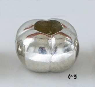 錫製ハブラシスタンド1個（おぐら・ききょう・かき・きく・うめ） 装飾品 民芸品 工芸品 伝統技術 雑貨 日用品  きく