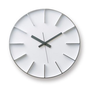 Edge Clock/ホワイト（AZ-0115 WH）Lemnos レムノス 時計