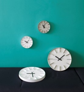 Edge Clock/ホワイト（AZ-0115 WH）Lemnos レムノス 時計
