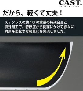 フライパン ガス火用 センレンキャスト 24cm テフロン 北陸アルミニウム 日本製 調理器具 キッチン用品 雑貨 日用品 民芸品 工芸品 工芸 伝統技術