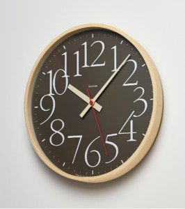 AY clock RC［電波時計］/ ブラウン （AY14-10 BW）Lemnos レムノス 時計