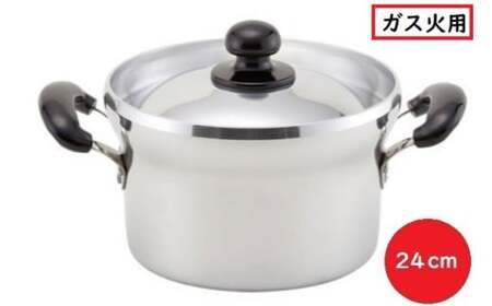 【ガス火用】DX文化鍋24cm 北陸アルミニウム ガス火用 日本製 富山県 高岡市 雑貨 日用品 伝統技術  FAD-0316