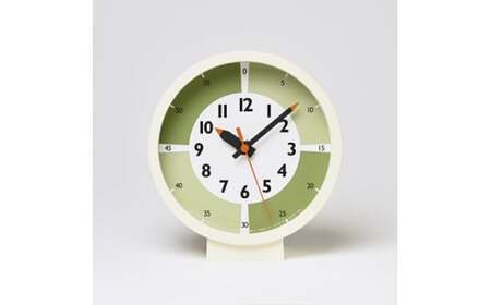 fun pun clock with color! for table /グリーン （YD18-05GN）Lemnos レムノス 時計 インテリア  FAD-0383