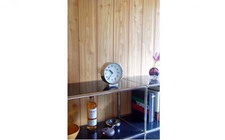 RIKI ALUMINUM CLOCK /（WR06-29） インテリア 時計 スタンド付属 時刻  FAD-0393