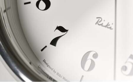 RIKI ALUMINUM CLOCK /（WR06-29） インテリア 時計 スタンド付属 時刻  FAD-0393