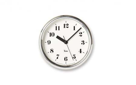 RIKI ALUMINUM CLOCK /（WR06-29） インテリア 時計 スタンド付属 時刻  FAD-0393
