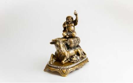 [高岡銅器]福丑大黒香炉 喜泉堂（ふくうしだいこくこうろ きせんどう） 工芸品 民芸品 インテリア 香り  FAD-0414