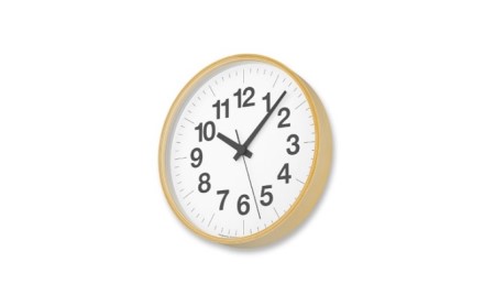ナンバーの時計 PLY/（YK21-14）Lemnos 掛け時計