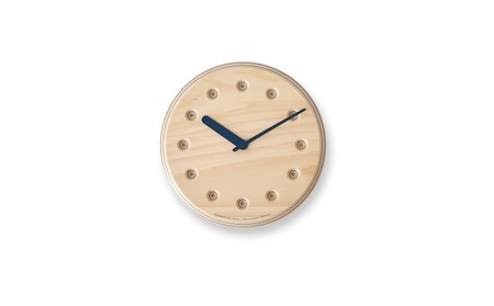 Paper-Wood CLOCK dot / ネイビー （DRL19-07 NV） レムノス Lemnos