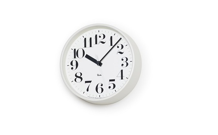 電波時計 RIKI STEEL CLOCK ホワイト WR08-25 WH 掛け時計 壁掛け時計 時計 レムノス Lemnos 装飾品 民芸品 工芸品 工芸 電波 伝統技術 インテリア