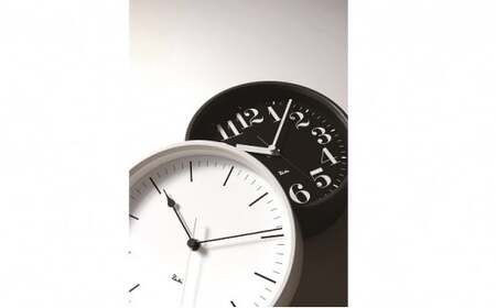 RIKI STEEL CLOCK［電波時計］/ブラック（WR08-25 BK） レムノス Lemnos 時計 装飾品 民芸品 工芸品 伝統技術 インテリア  FAD-0582