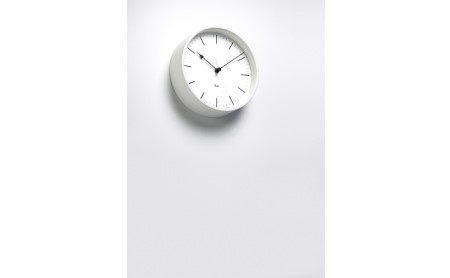 RIKI STEEL CLOCK［電波時計］/ホワイト（WR08-24 WH） レムノス Lemnos 時計