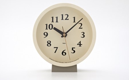 m clock［電波時計］/ アイボリー （MK14-04 IV） レムノス Lemnos 時計